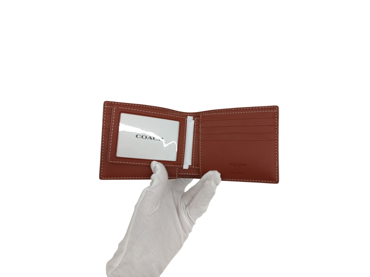 COACH x PEANUT WALLET CE714 BROWN