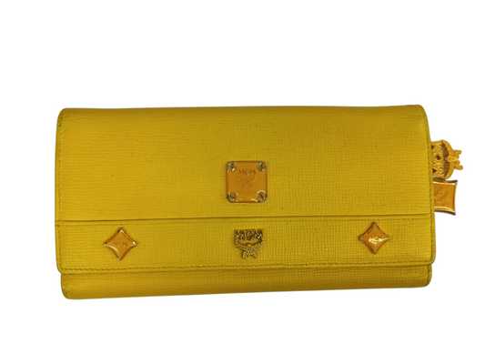 MCM LONG WALLET YELLOW