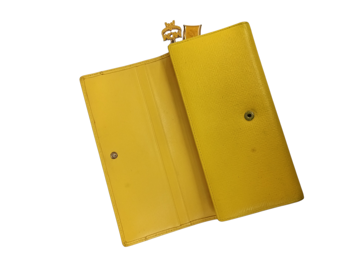 MCM LONG WALLET YELLOW