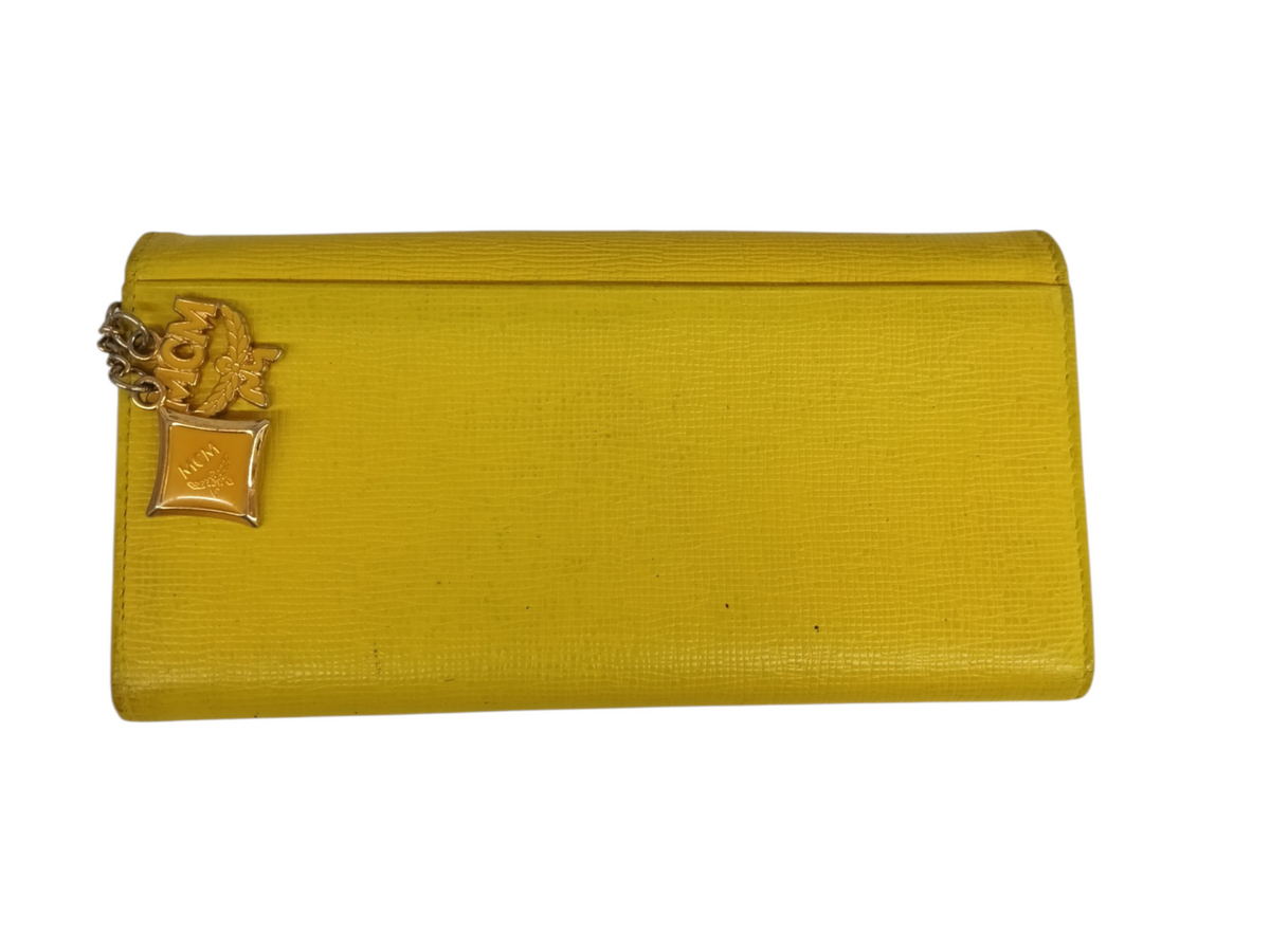 MCM LONG WALLET YELLOW