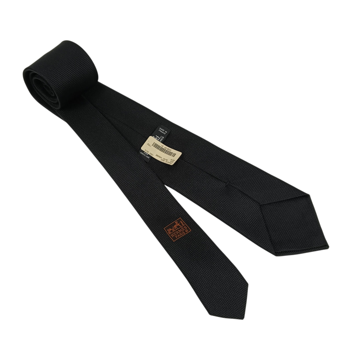 HERMES Necktie 233616T Black