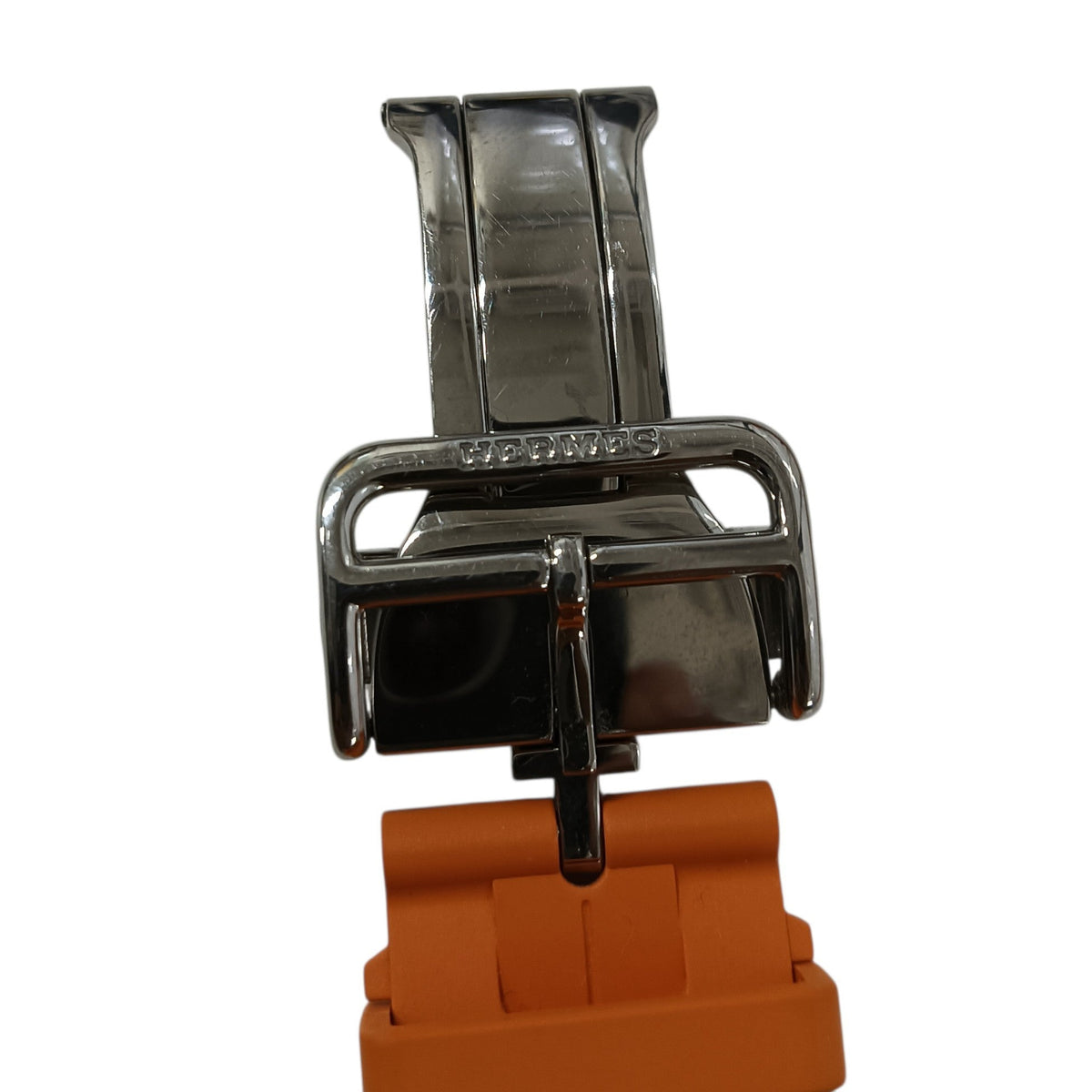 HERMES Apple Watch Strap Orange RG 02 54 Deployment Buckle Kilim **Stain