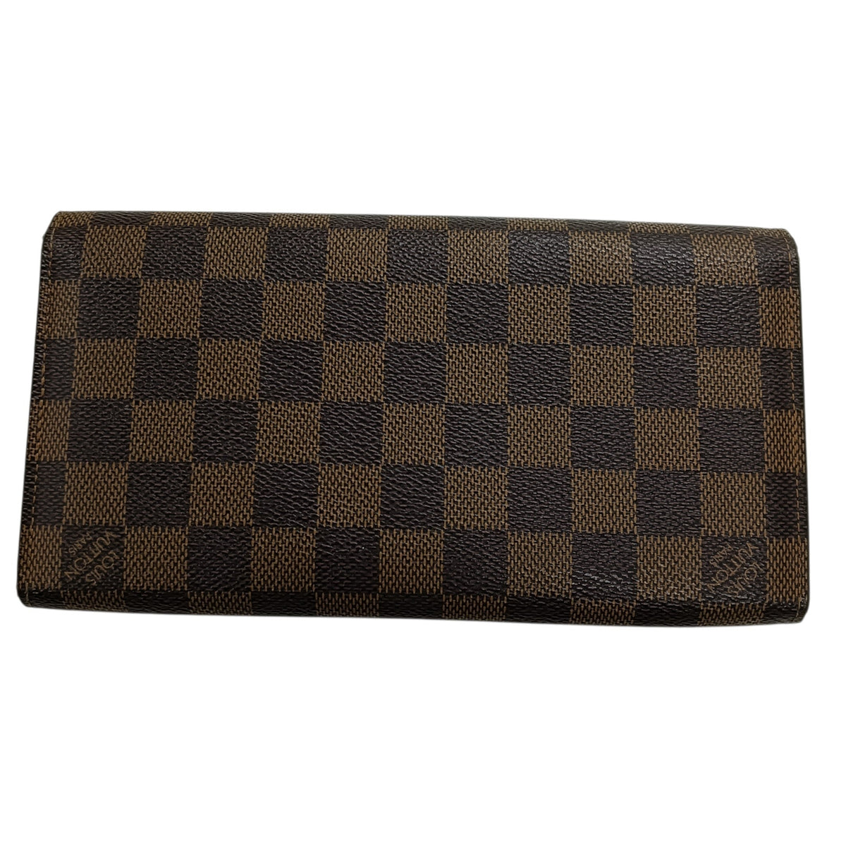 Long Wallet LOUIS VUITTON Damier N63017 Brown **Scratch/Damage