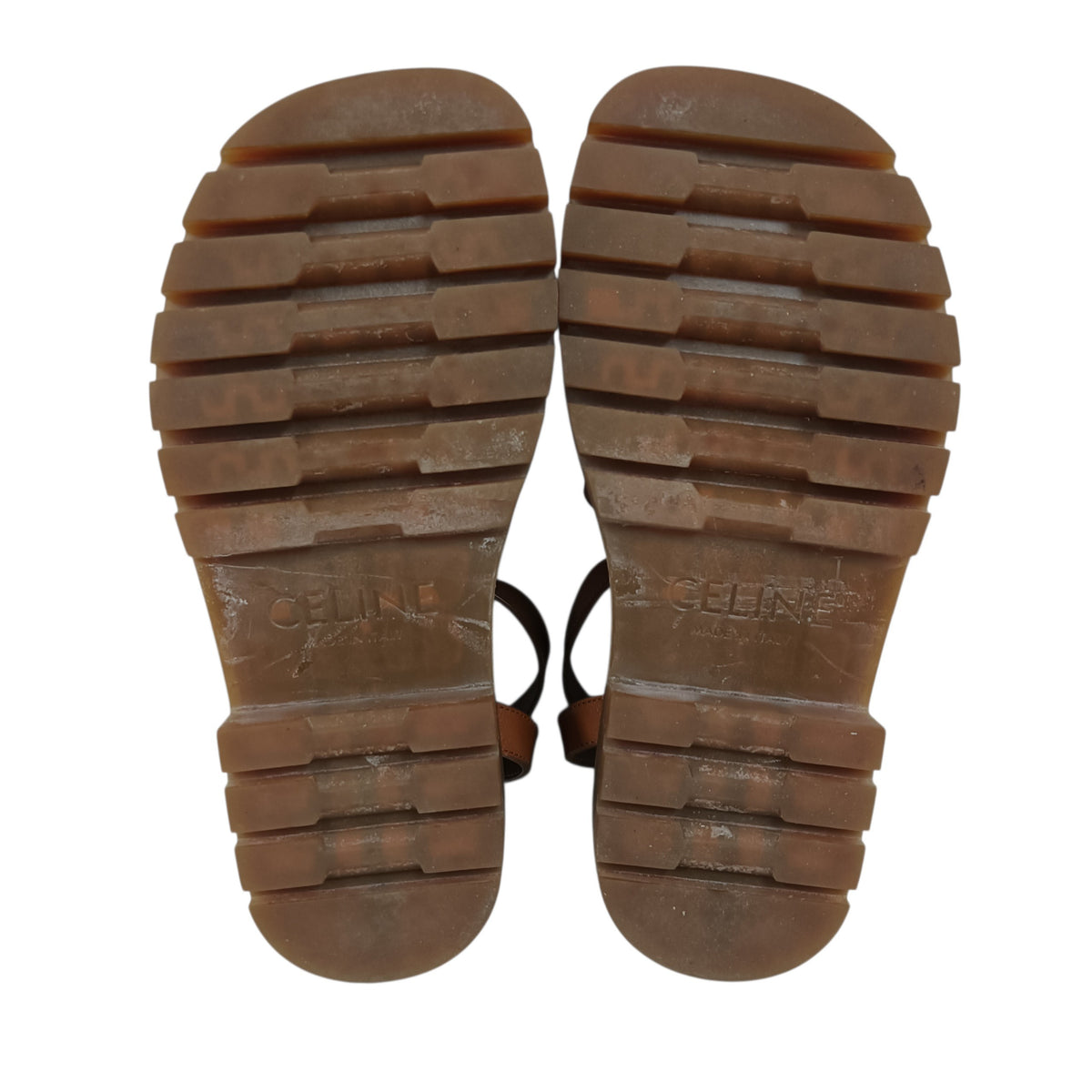 CELINE Sandal 37 Lady's Brown DE0243