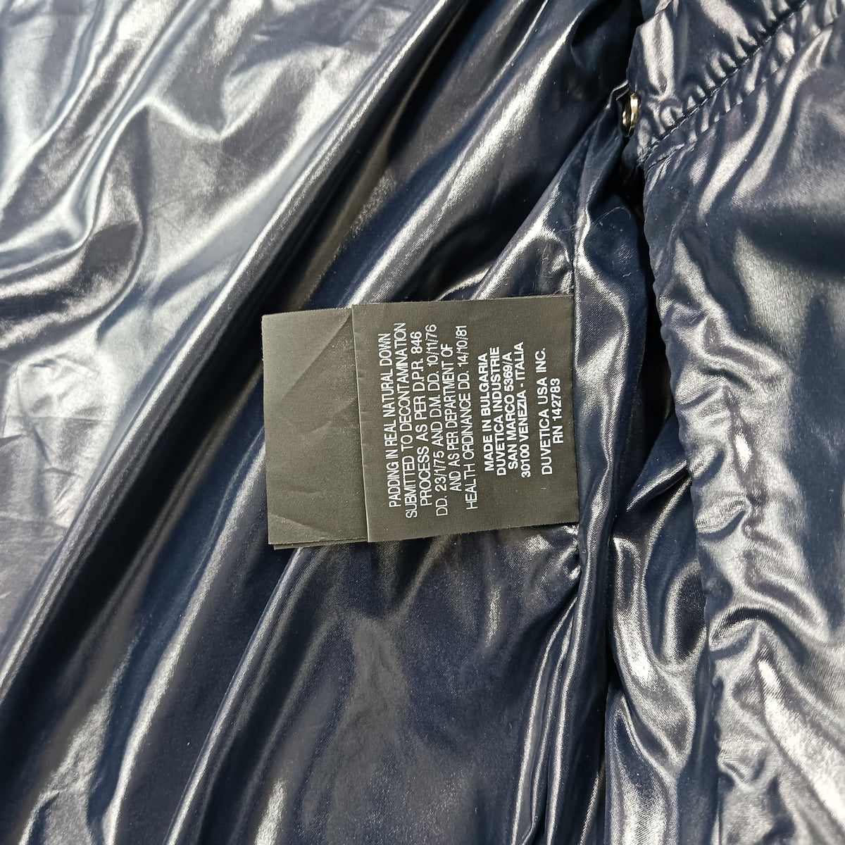 DUVETICA Vest Down Jacket SIZE 42 Lady's Navy 01850721