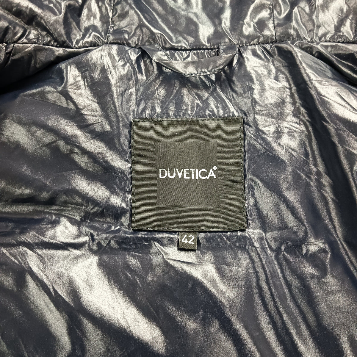 DUVETICA Vest Down Jacket SIZE 42 Lady's Navy 01850721