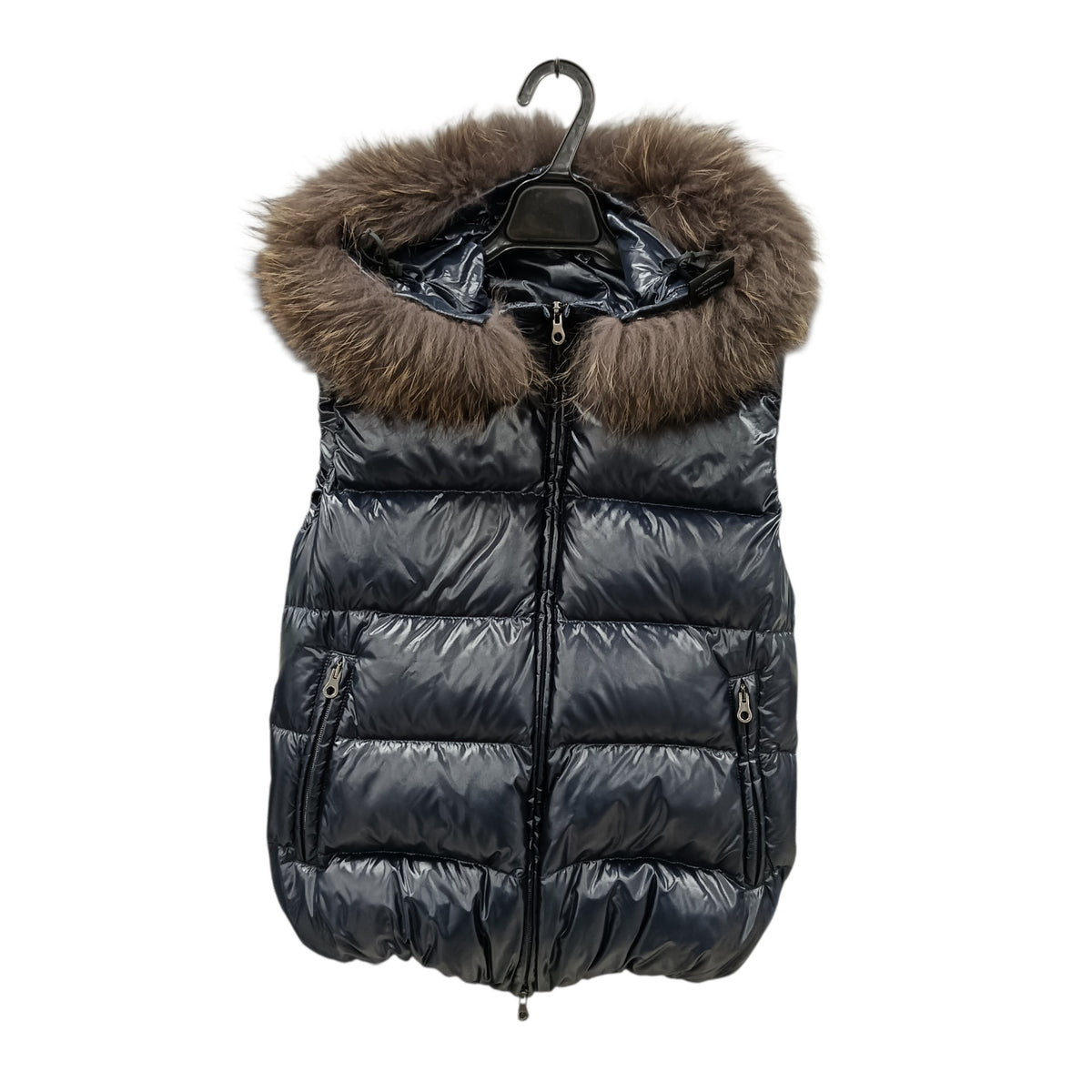 DUVETICA Vest Down Jacket SIZE 42 Lady's Navy 01850721