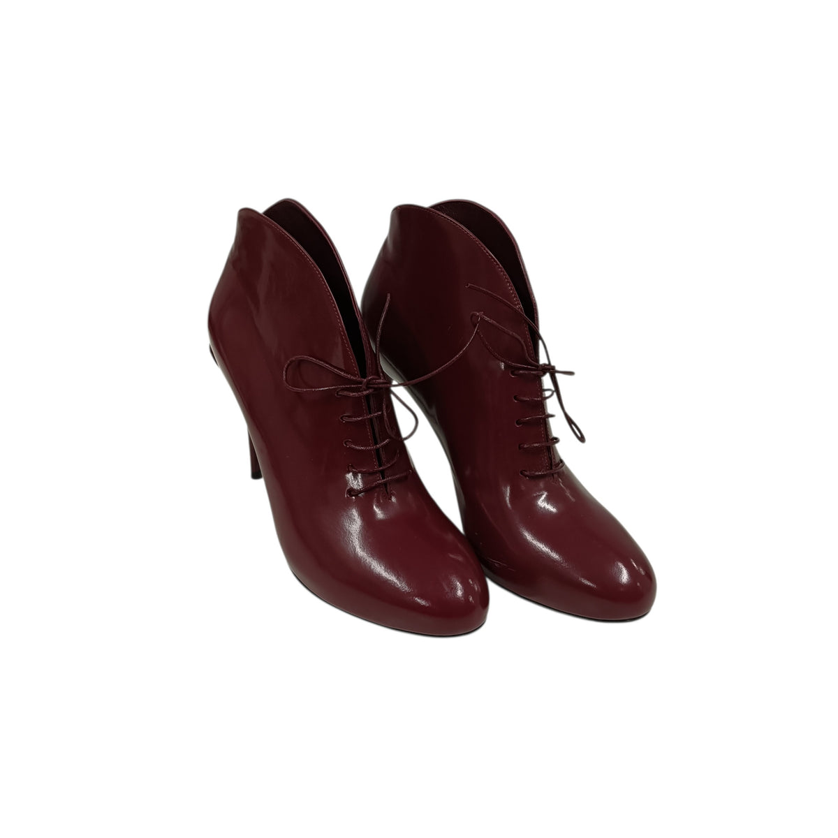 GUCCI Booties 36 Lady's Wine Red