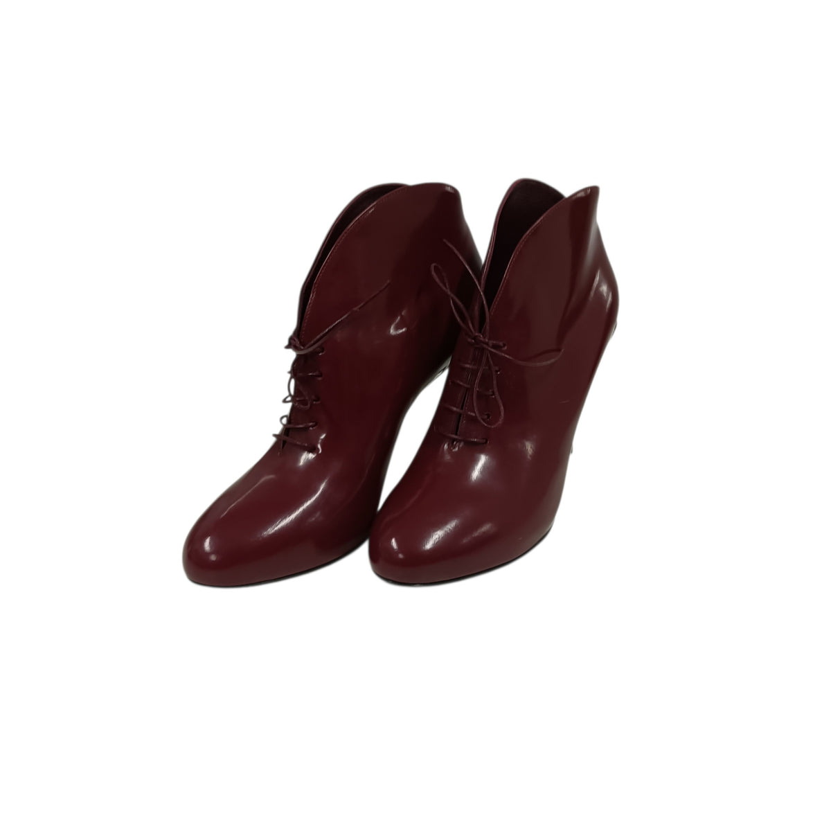 GUCCI Booties 36 Lady's Wine Red