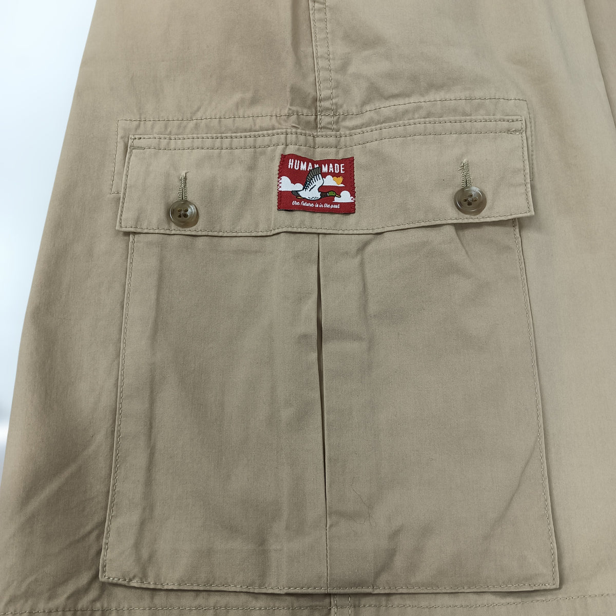 HUMAN MADE Half Pants SIZE L Beige HM31PT008