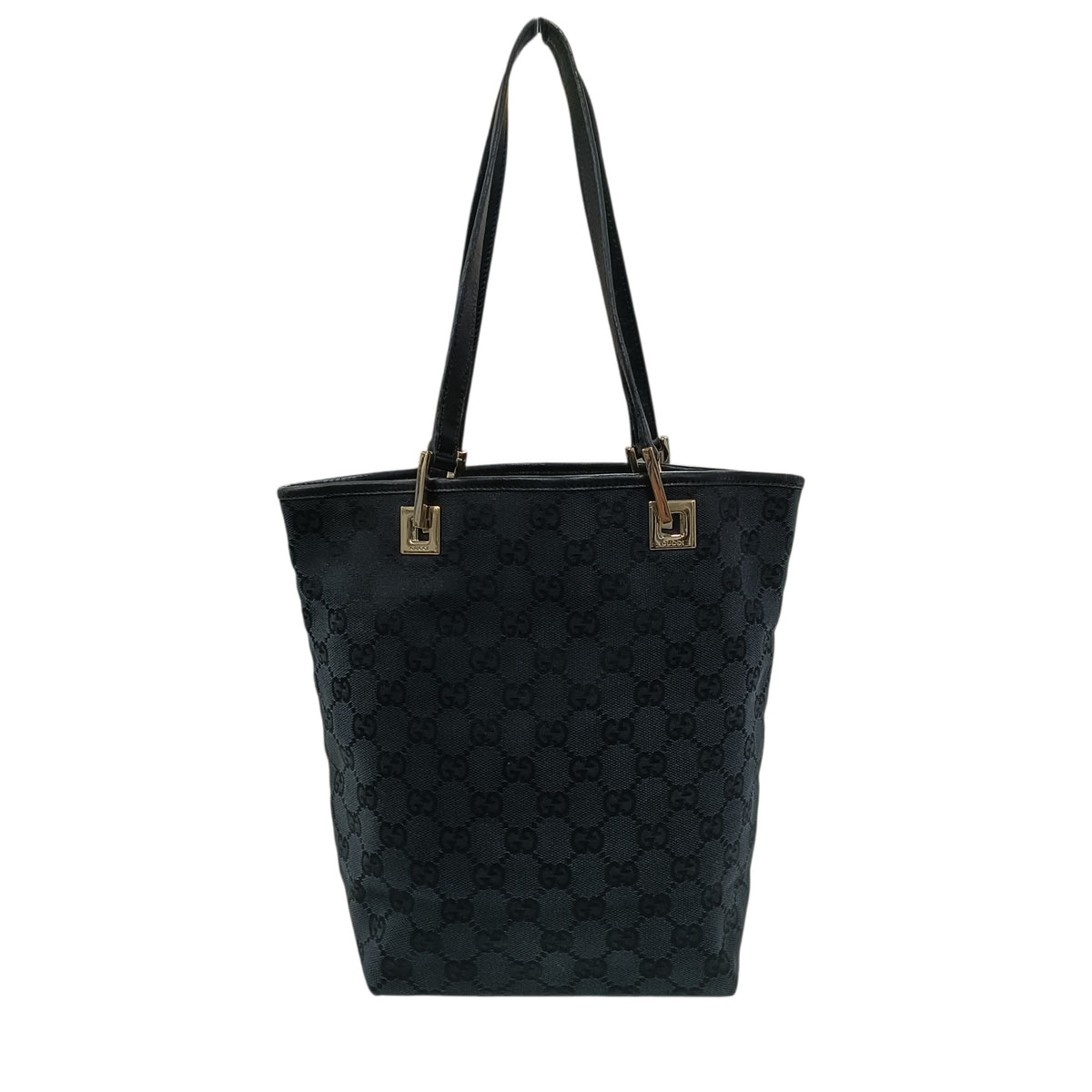 GUCCI Tote Bag 002.1099 Black **Strap Damage