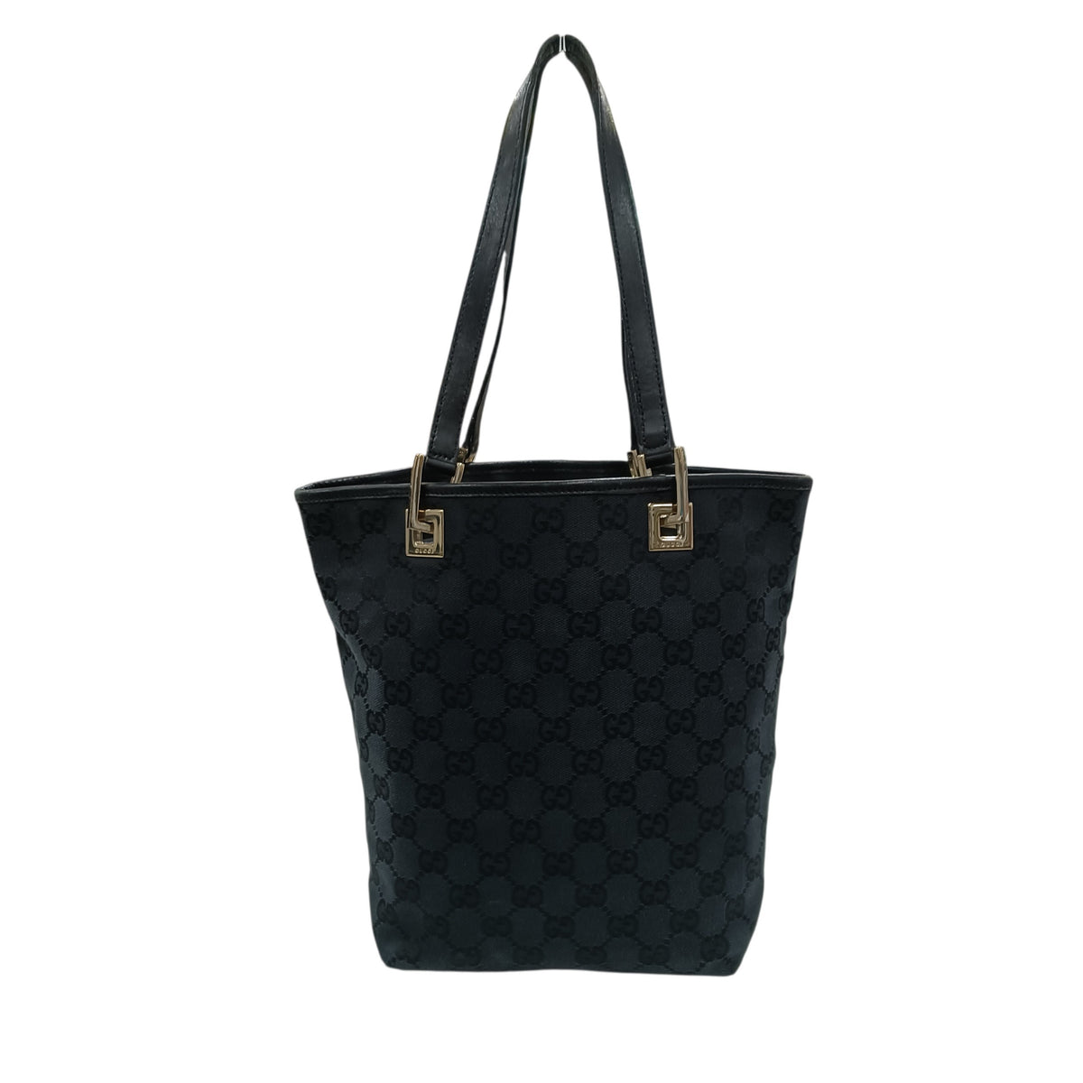GUCCI Tote Bag 002.1099 Black **Strap Damage