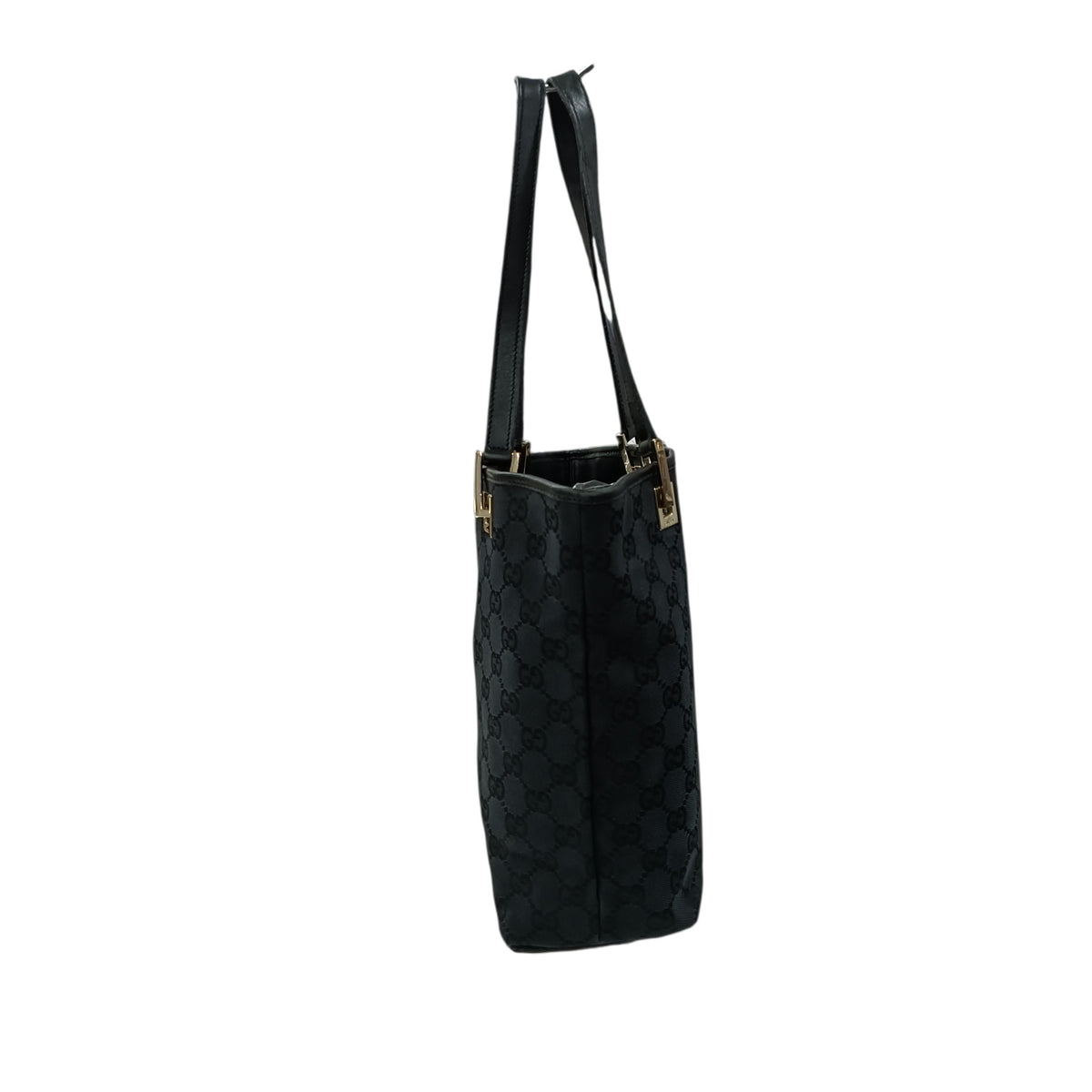 GUCCI Tote Bag 002.1099 Black **Strap Damage