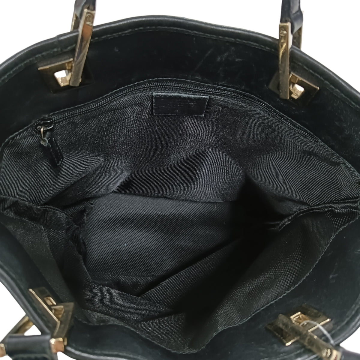 GUCCI Tote Bag 002.1099 Black **Strap Damage