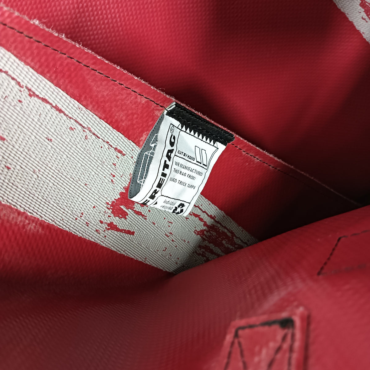 FREITAG Tote Bag Red And White **Damage