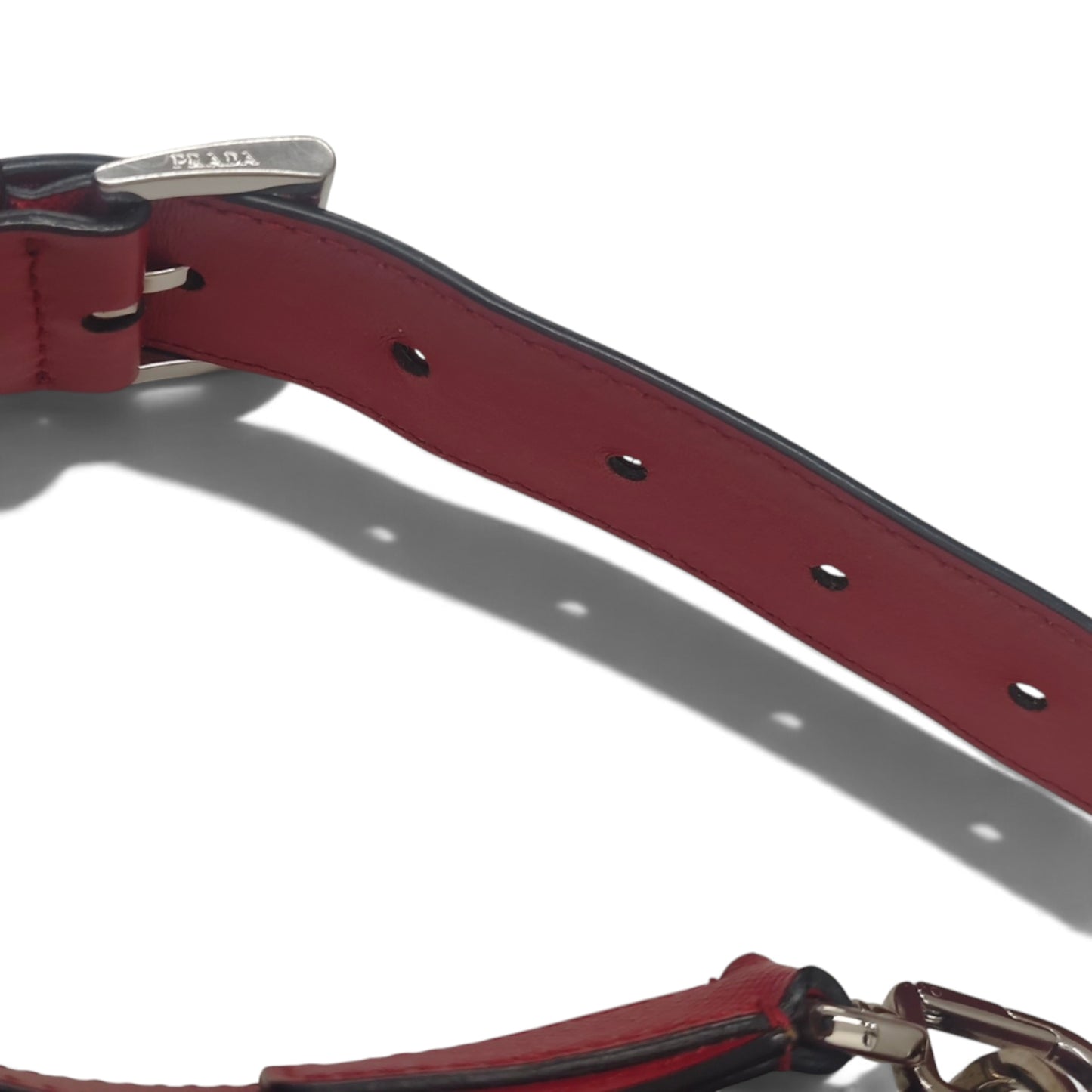 PRADA SHOULDER BAG 2VH067 RED 56 3 RANK (A)