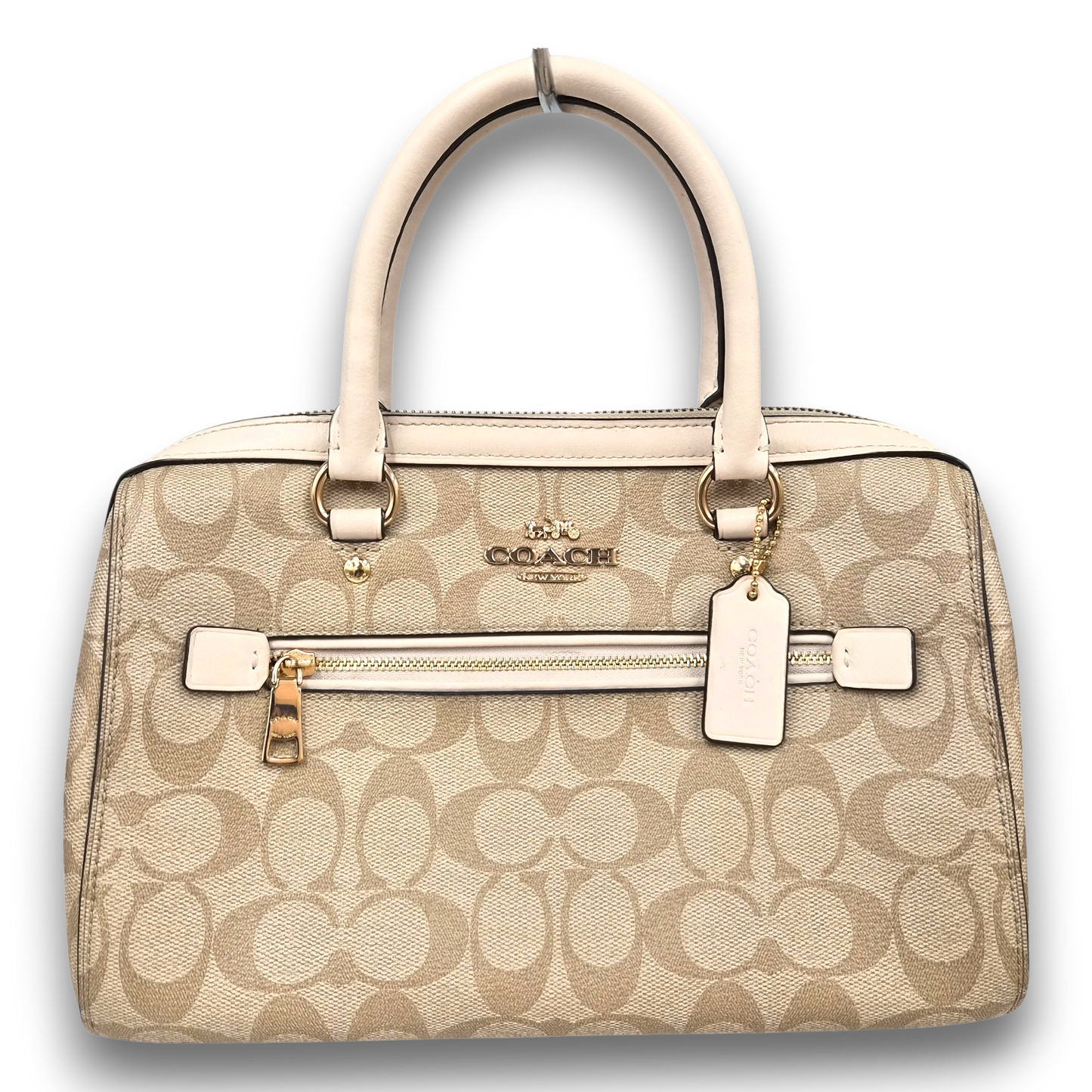 COACH 2WAY Bag F83607 Beige Rank(B)