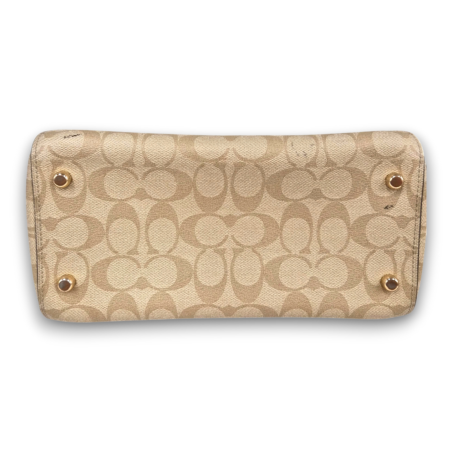 COACH 2WAY Bag F83607 Beige Rank(B)