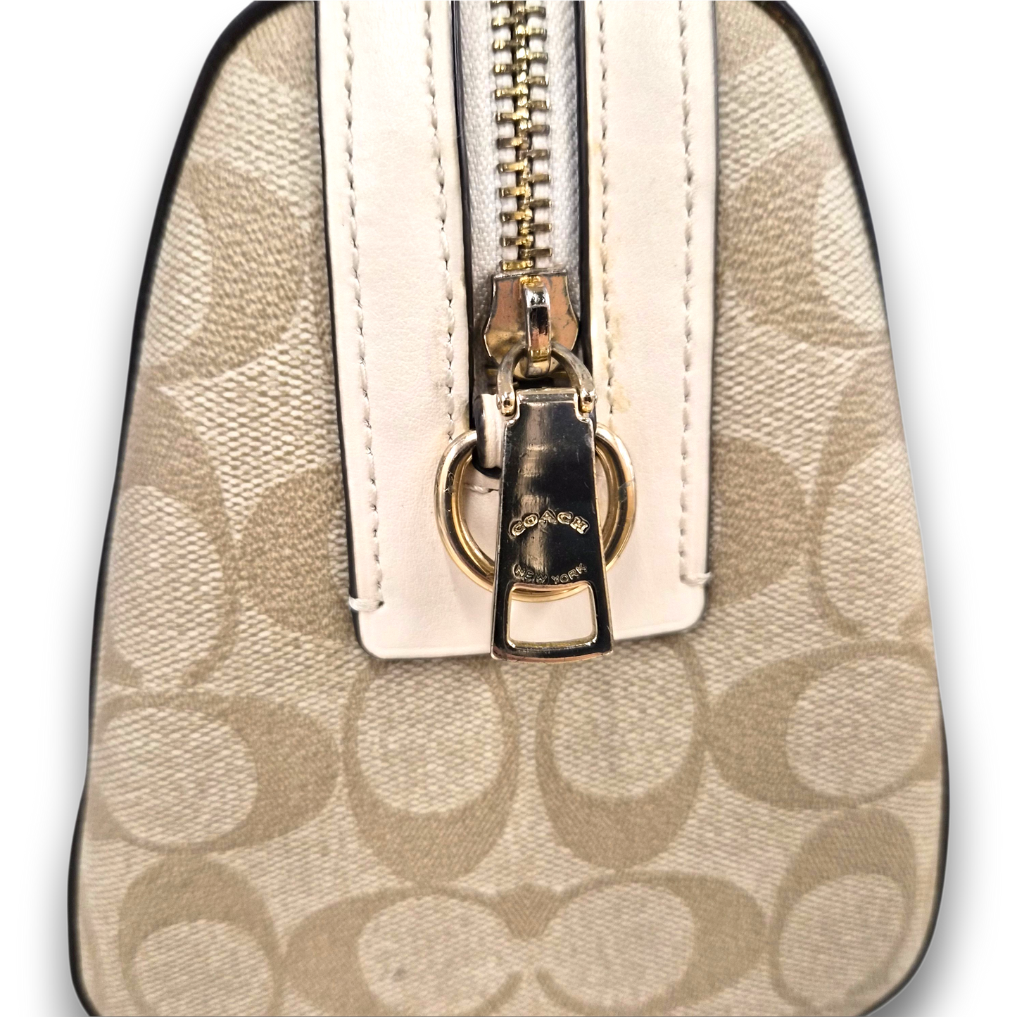 COACH 2WAY Bag F83607 Beige Rank(B)