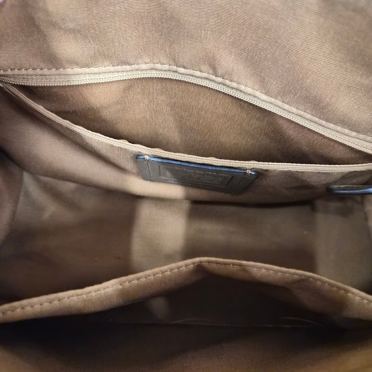 COACH 2WAY Bag F83607 Beige Rank(B)