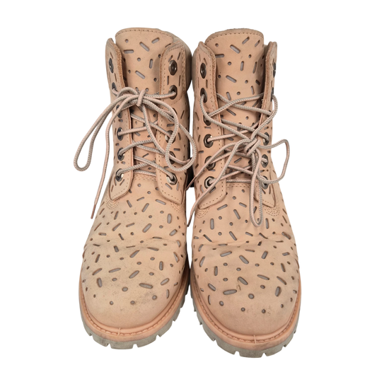 Timberland Boots SIZE 7 Lady's Pink Rank(B) Stain