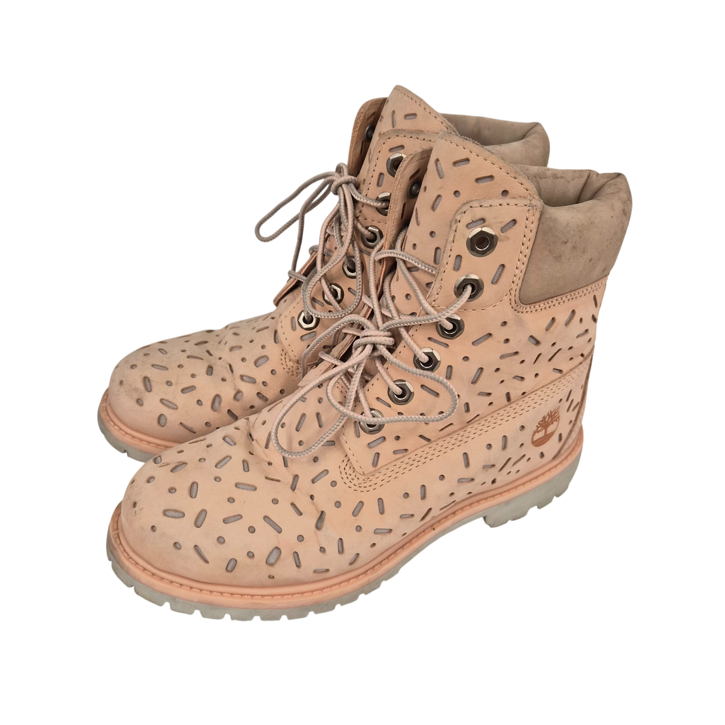 Timberland Boots SIZE 7 Lady's Pink Rank(B) Stain