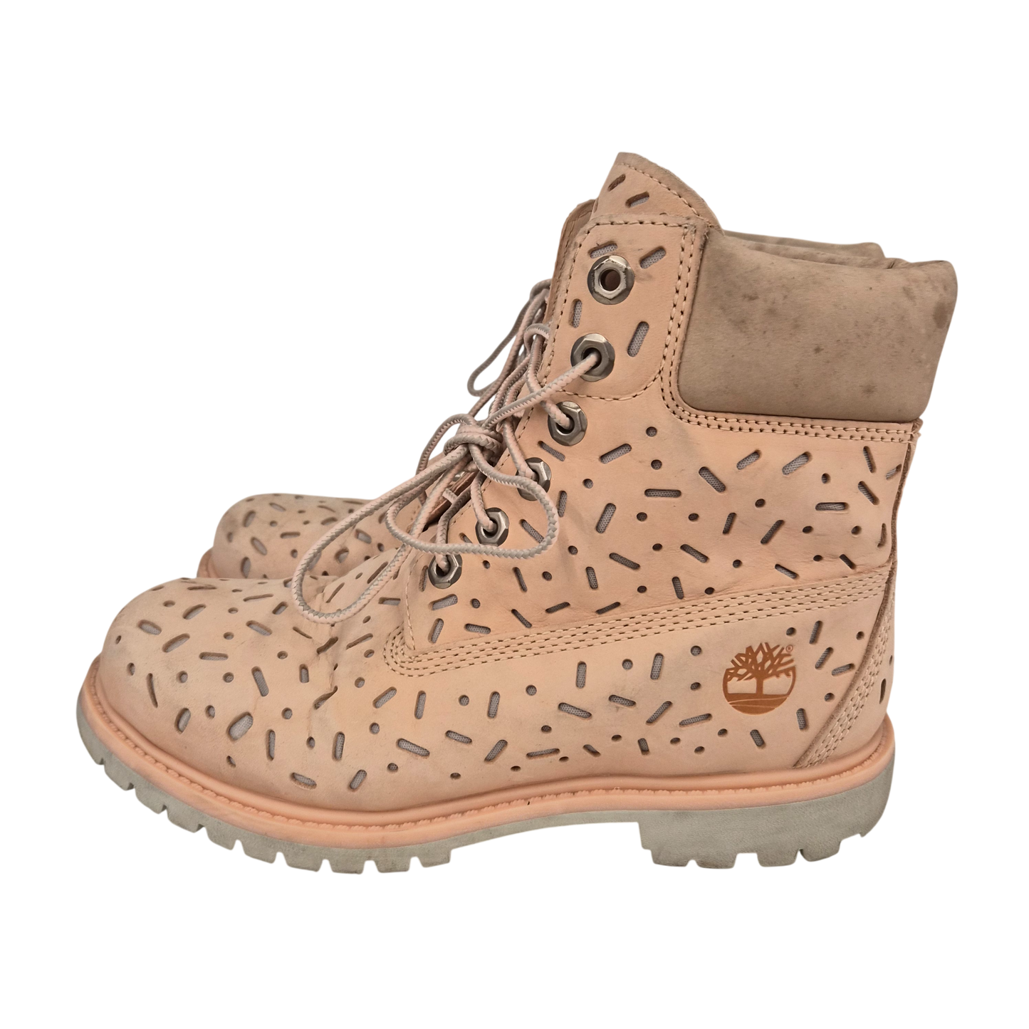 Timberland Boots SIZE 7 Lady's Pink Rank(B) Stain