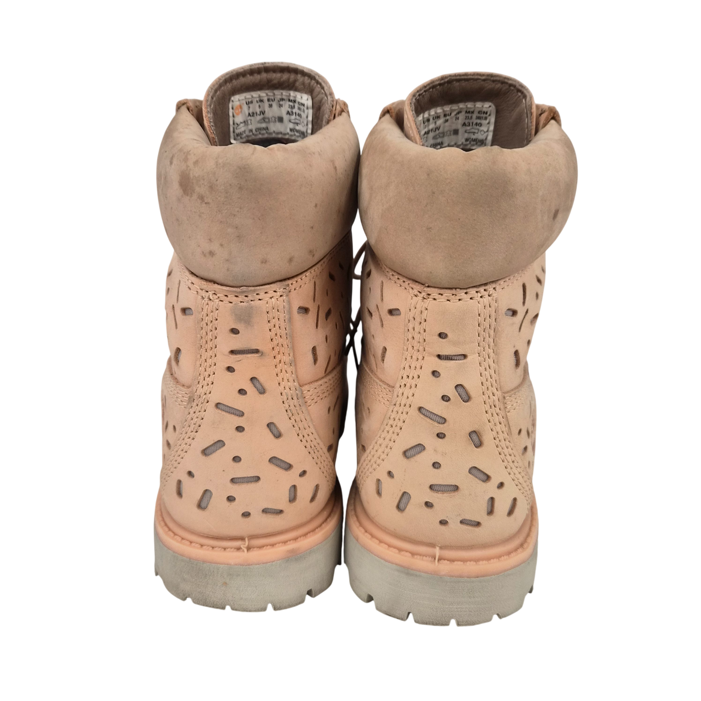 Timberland Boots SIZE 7 Lady's Pink Rank(B) Stain