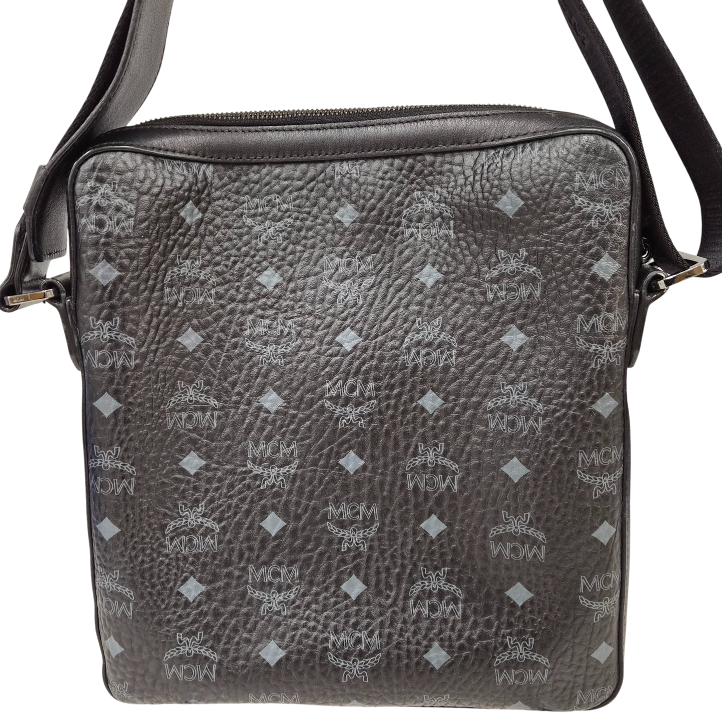 MCM Shoulder Bag MMM7A0T25BK001 Black Rank(B) Damage