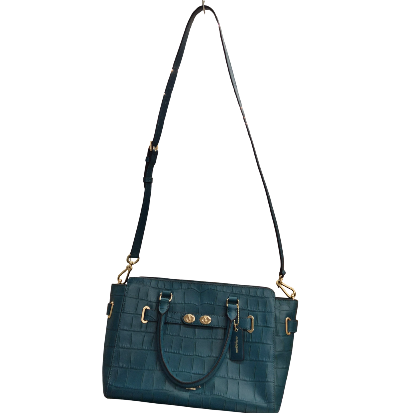 COACH Shoulder Bag F37099 Sky Blue Rank(B)