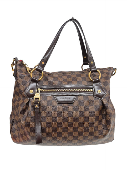 LOUIS VUITTON 2Way Bag Damier N41131 Brown Scratch  DU2163 Ebene evora mm