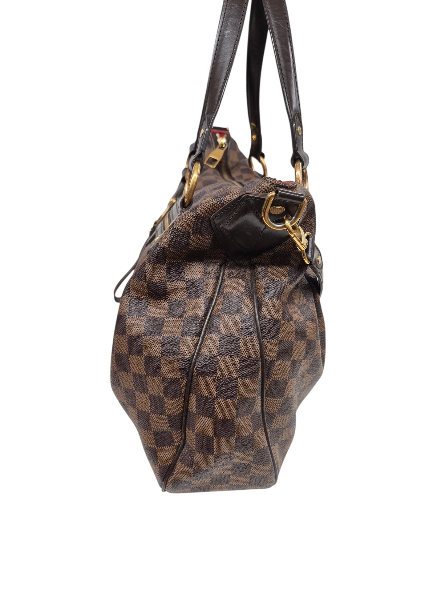 LOUIS VUITTON 2Way Bag Damier N41131 Brown Scratch  DU2163 Ebene evora mm