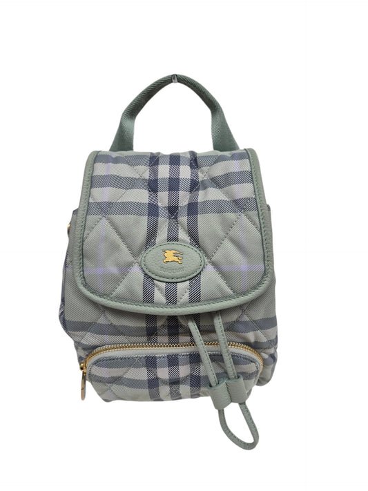 BURBERRY Mini Horseshoe Quill Green With Cloth Bag Lady's 8120872