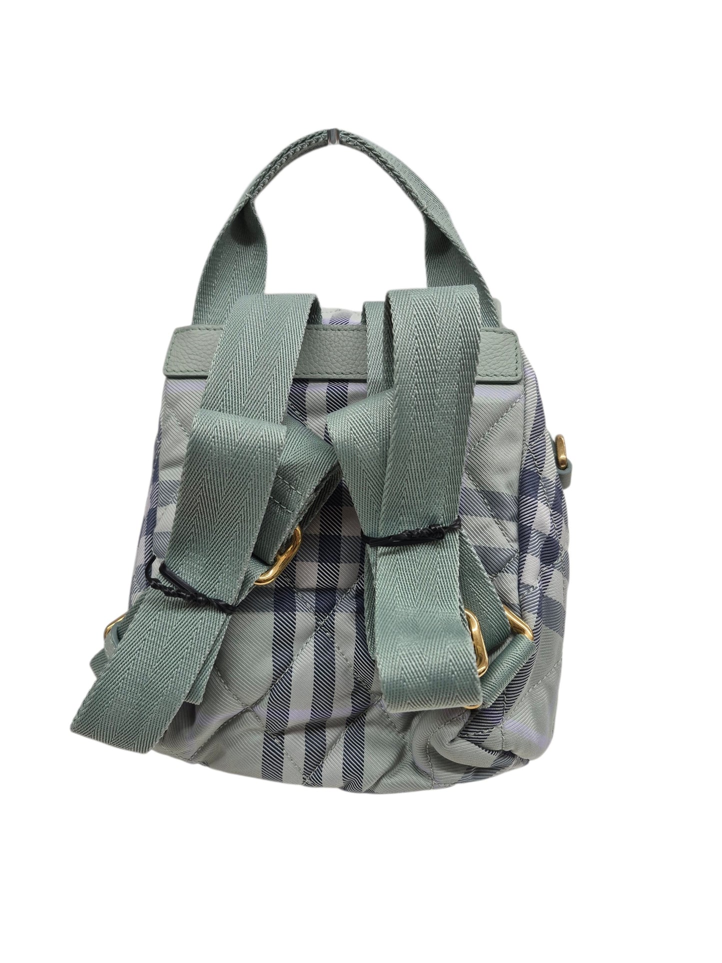 BURBERRY Mini Horseshoe Quill Green With Cloth Bag Lady's 8120872