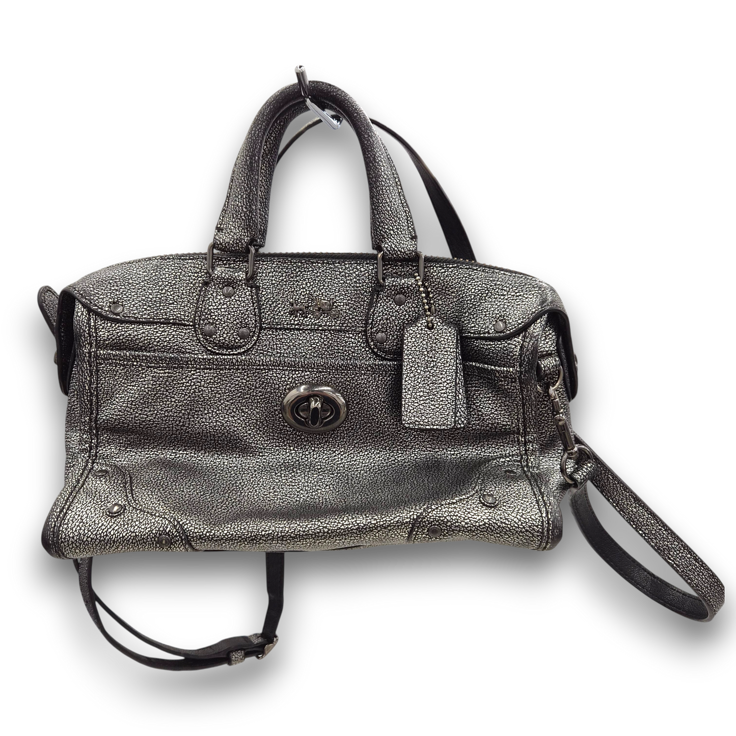 COACH 2WAY Bag 33684 Silver Rank(B) Scratch