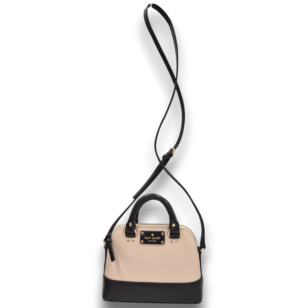 Kate Spade Shoulder Bag WKRU3711 Beige/Black Rank(A)