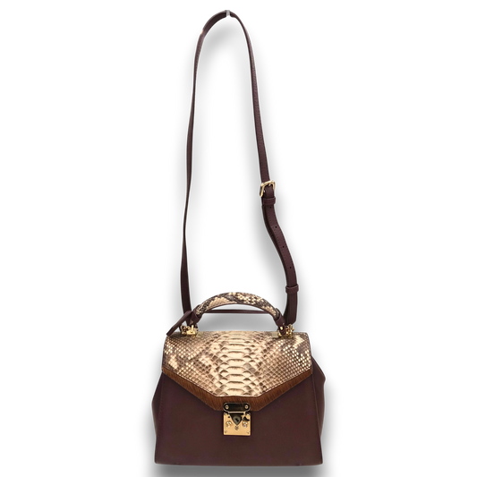 xotique Shoulder Bag Wine Red/Beige Rank(B)