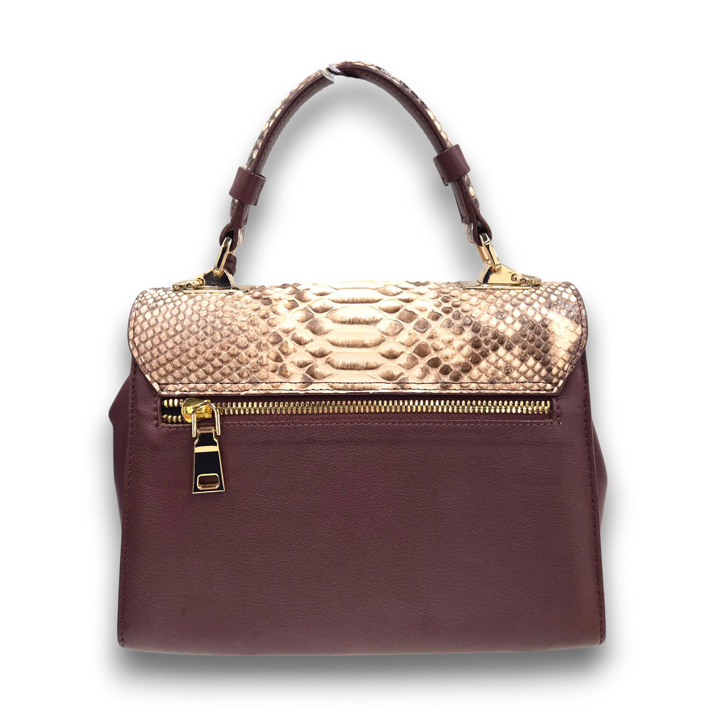 xotique Shoulder Bag Wine Red/Beige Rank(B)
