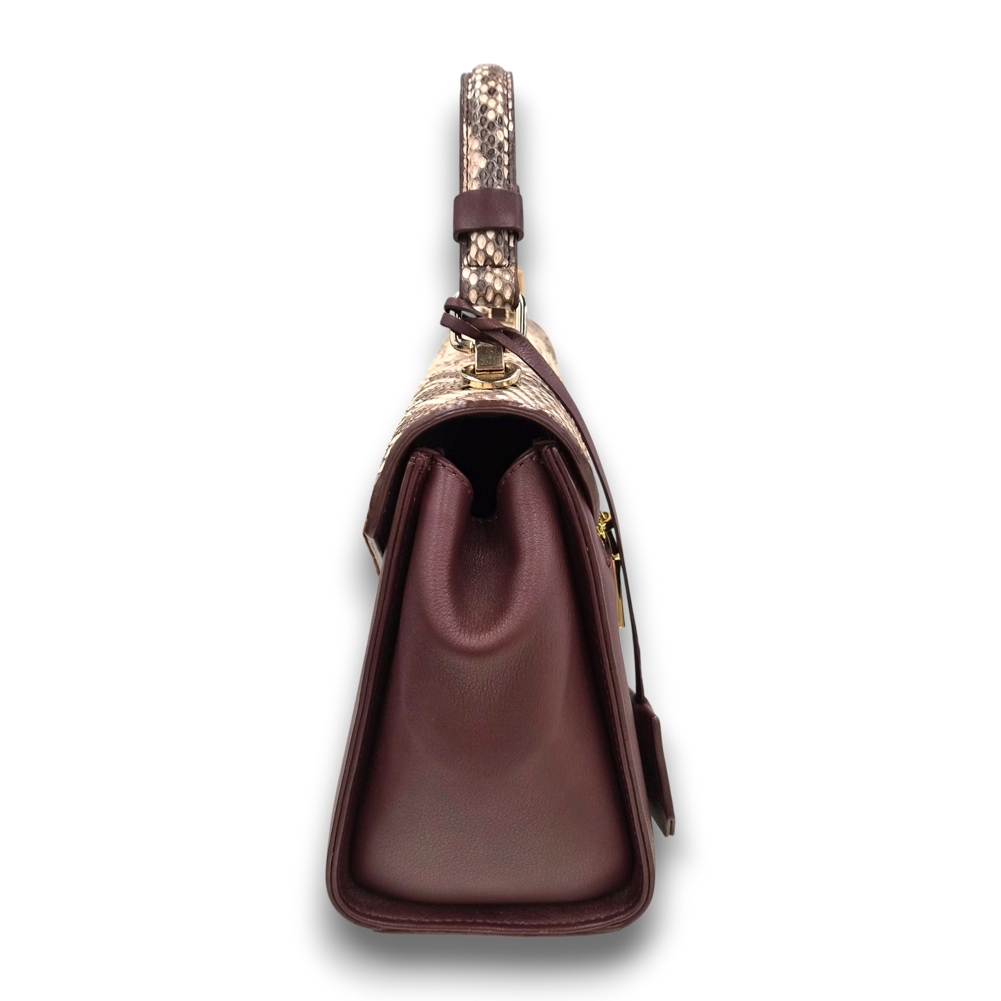 xotique Shoulder Bag Wine Red/Beige Rank(B)