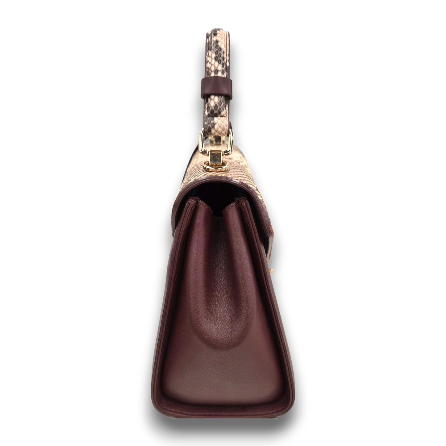 xotique Shoulder Bag Wine Red/Beige Rank(B)