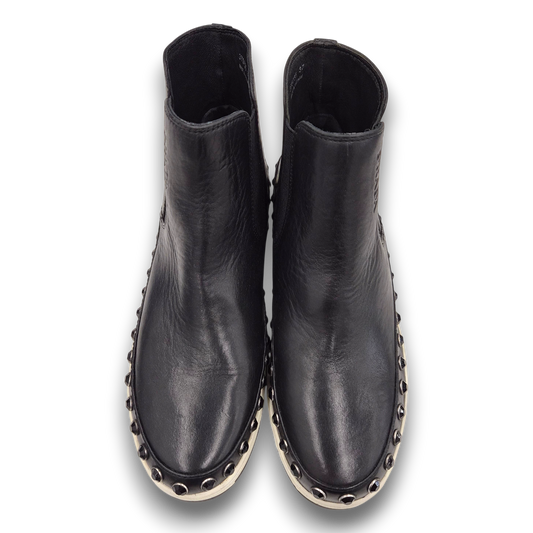PRADA Short Boots SIZE 37 3T5735 Lady's Black Rank(B) Stain