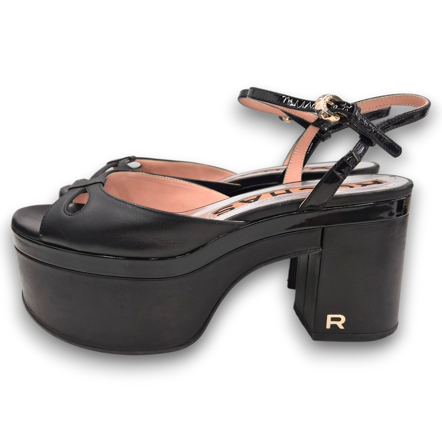 ROCHAS Pumps SIZE 37 Lady's Black Rank(B)