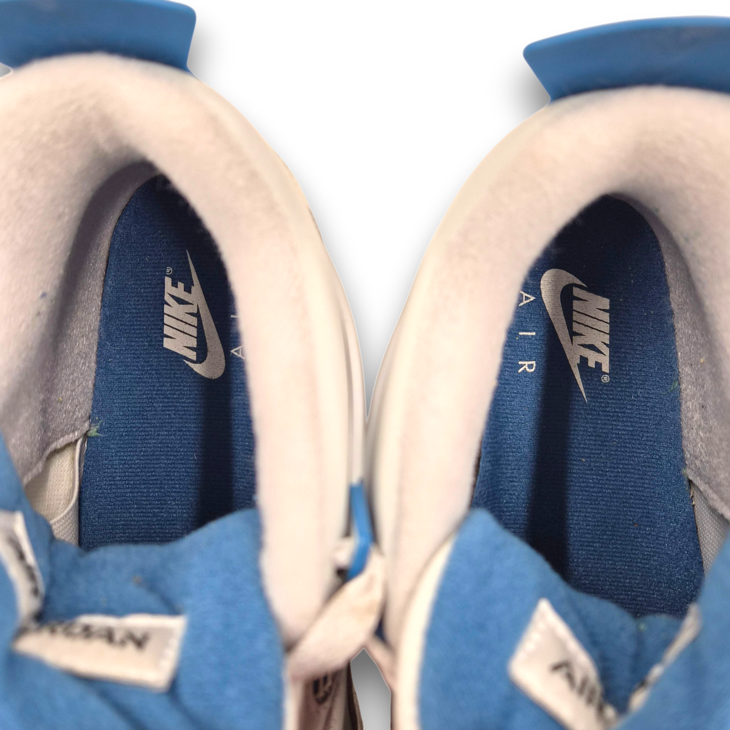 NIKE High Cut Sneakers SIZE 25 cm FV5029-141 Mens White/Blue Rank(B) Stain