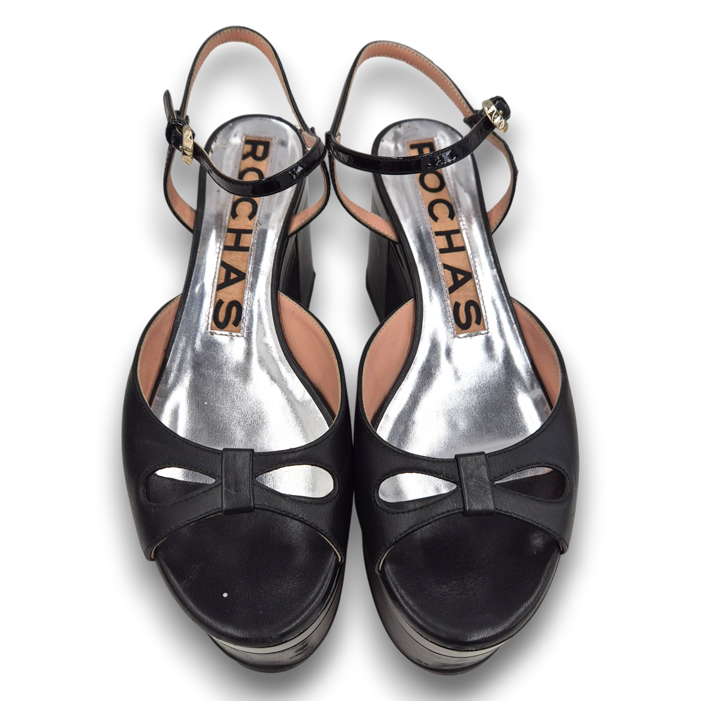 ROCHAS Pumps SIZE 37 Lady's Black Rank(B)