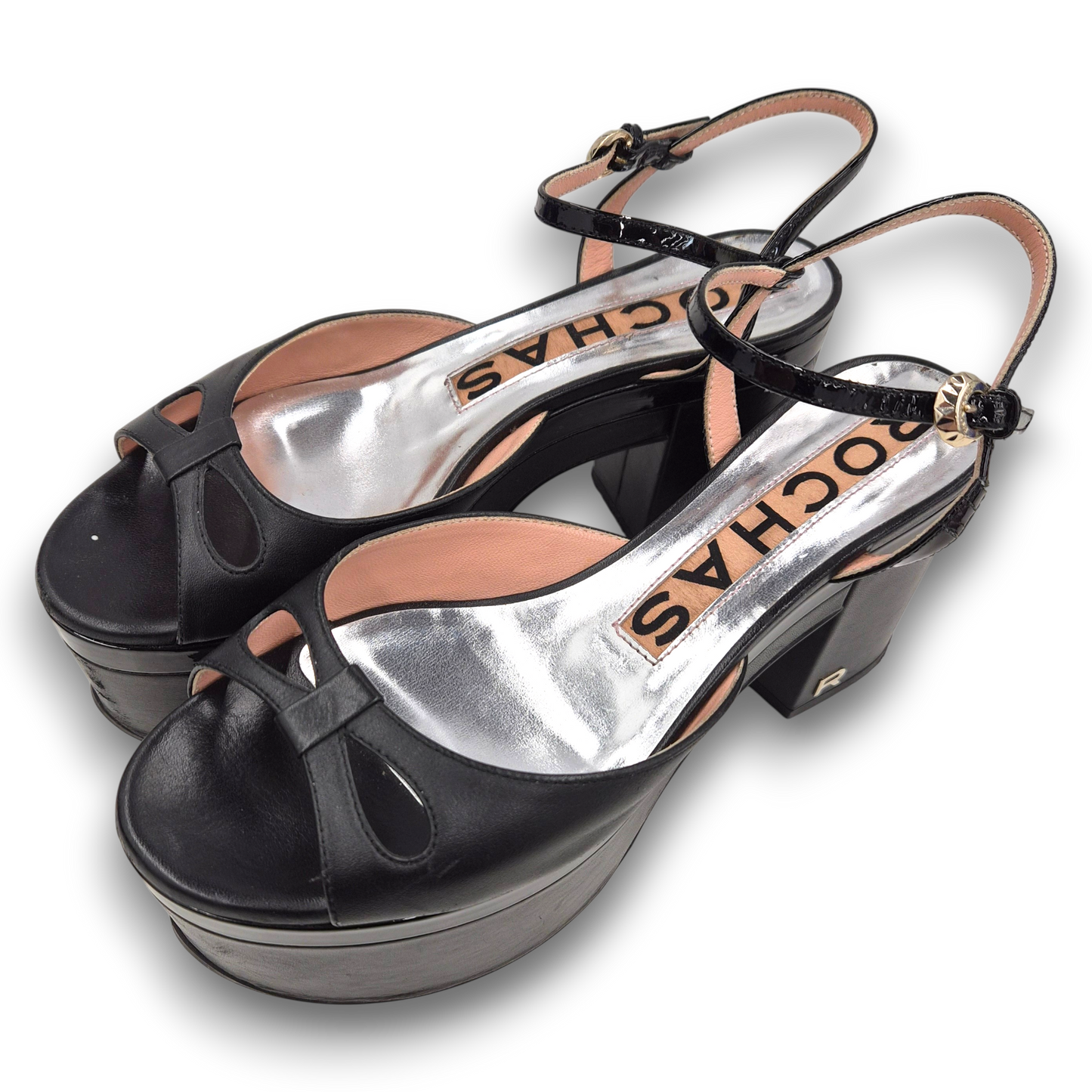 ROCHAS Pumps SIZE 37 Lady's Black Rank(B)
