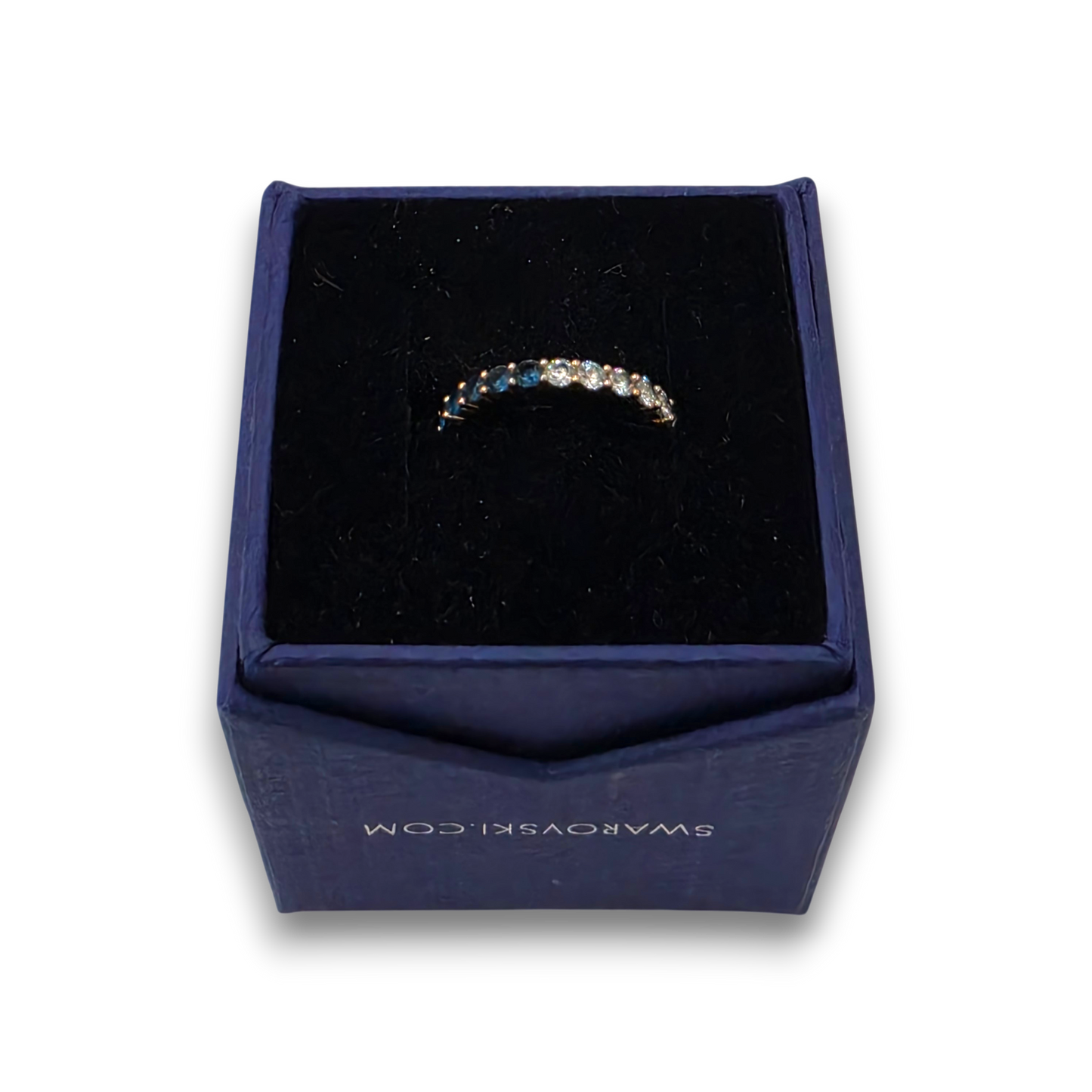 Swarovski Ring Rank (B) Silver And Blue 5372865
