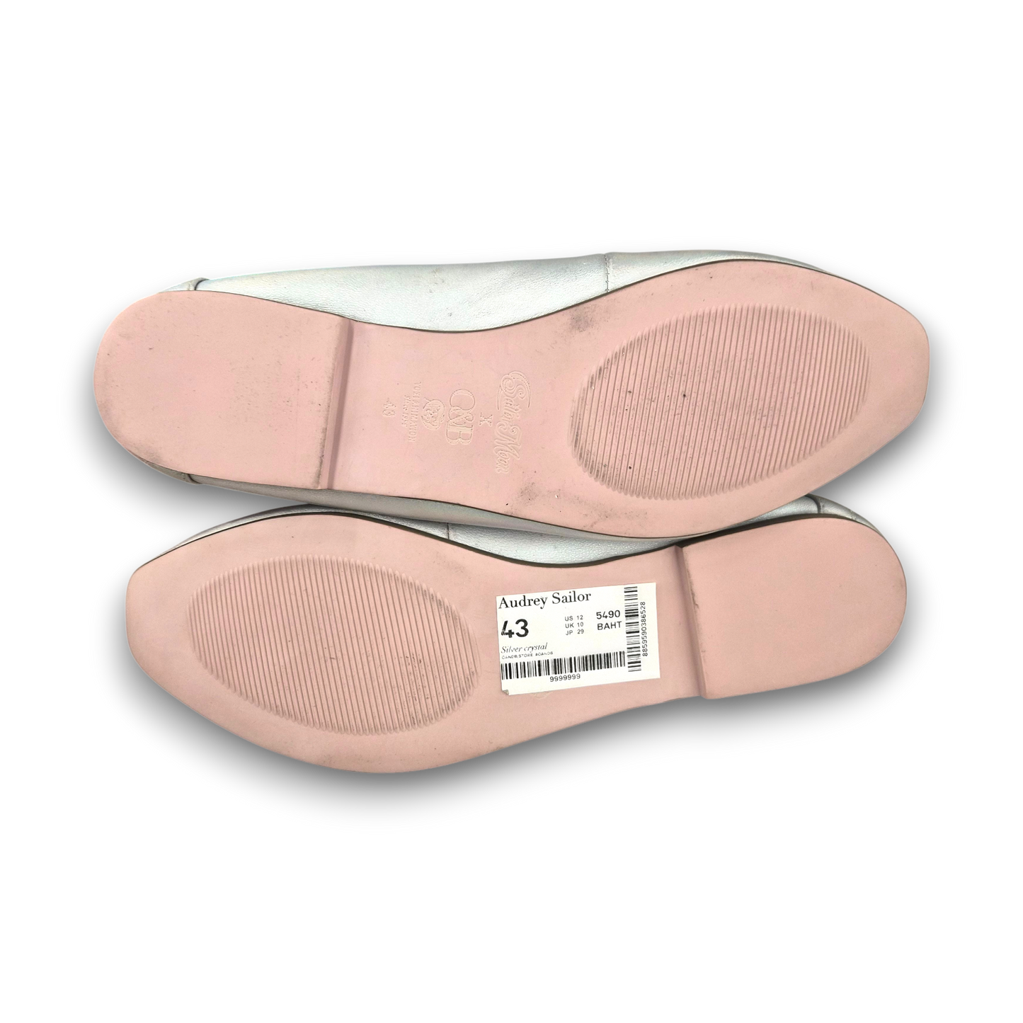O&B Slip-on SIZE 43 Lady's Gray Rank(B)