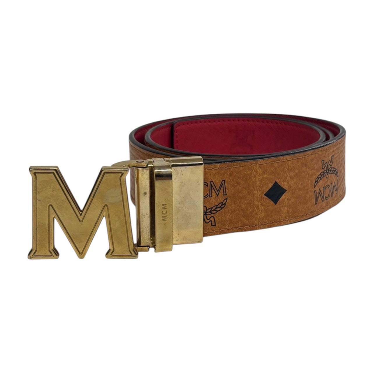 MCM Belt MYB5SPT35RE001 Brown