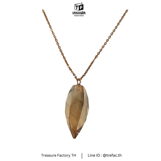 SWAROVSKI NECKLACE CRYTALS GOLD