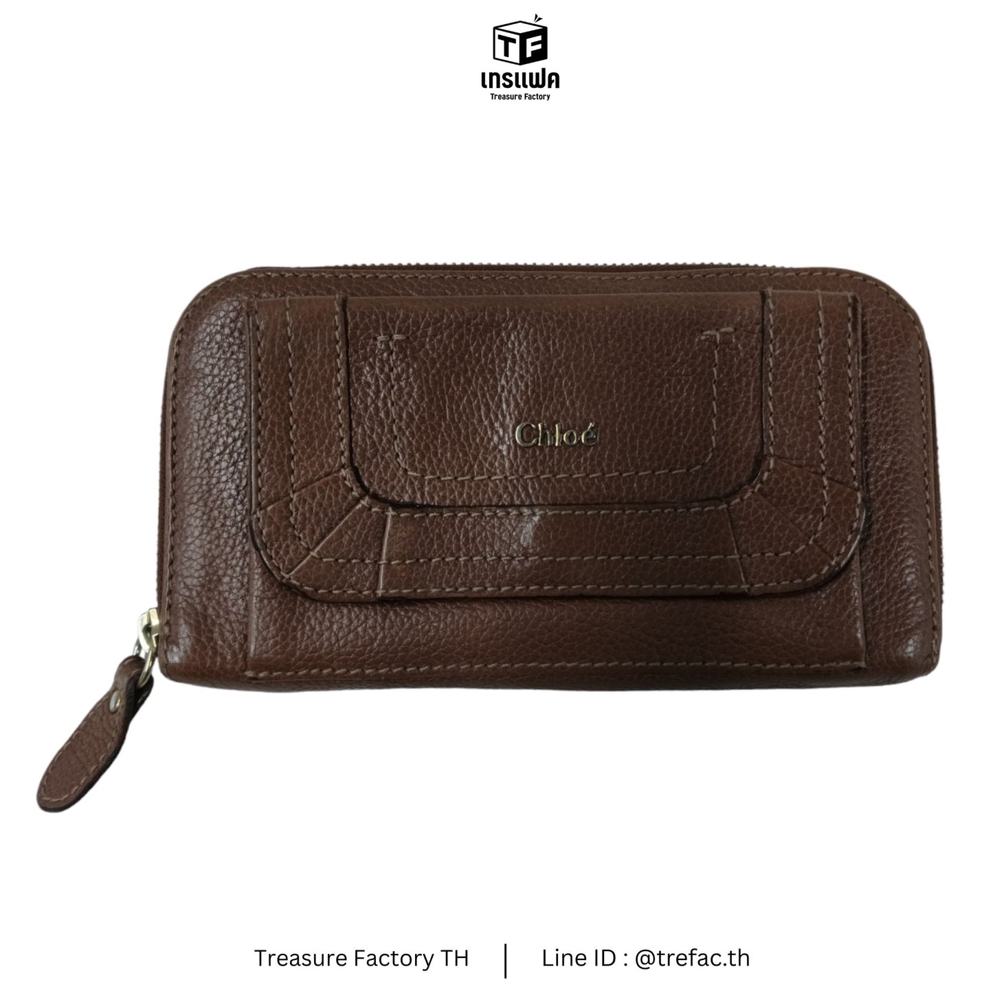 Chloe Long Wallet Brown Rank B